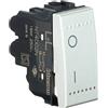 BTicino SNT4002NF Livinglight Interruttore Bipolare, Grigio Tech