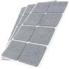 Adsamm® / 24 x feltrini autoadesivi/Grigio / 50x50 mm/Quadrato/piedini per mobili in feltro da 3.5 mm di spessore/pad protettivi per arredi