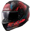 LS2 CASCO INTEGRALE LS2 FF808 STREAM II JUNGLE M.BLACK PINK BLUE-06 LS2 : Taglia Int - XS