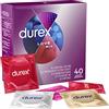 Durex Preservativi Durex Love Mix - confezione mista con 5 diversi tipi di preservativi da provare, odore gradevole - confezione da 40 (1 x 40)