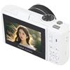 Vroomoto Fotocamera Digitale UHD da 75 MP Fotocamera HD 5K Digitale da 75 MP Zoom Ottico 18X Messa a Fuoco Automatica Schermo Flip 3 Pollici 180 Webcam WiFi Flash per (Bianca)