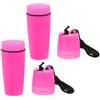 Angoily 2 Pezzi Contenitore Portatile in Plastica Rosa Galleggiante per Spiaggia e Canoa con Chiusura Ermetica e Design Moderno Raffinato per Protezione Oggetti Personali