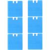 SECFOU 6 Pezzi Box Refrigerante in Plastico Blu per Lunch Box e Borse Termiche, Raffreddamento Rapido e Forma Piatta per Vacanze Estive e Ufficio