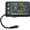 BuyWeek Computer da Bici Elettrico, Contachilometri per Bicicletta Impermeabile S866 Pannello di Controllo Display LCD per Bici con Connettore 5P