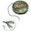 Vroomoto Lead Core Line Hair Rigs Nucleo di Piombo da Pesca 5 M Lenza Intrecciata Mimetica per la Pesca Alla Carpa 16 Fili Centro di Piombo Ad Affondamento Rapido Segnaposto Ad Alta (35 libbre)