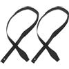 Abaodam 2 Pezzi Fascia da Polso Regolabile in Nailon Resistente per Bastoni da Trekking e Attività Outdoor Colore Nero per Escursionismo e Montagna