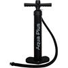 Aqua Plus Gonfiabile Tavola da paddle in piedi Pompa SUP ad alta pressione a doppia azione (nero, 63 cm)