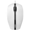CHERRY GENTIX CORDED, Mouse Con Filo, Rotella di Scorrimento di precisione, Sensore Ottico, Design Simmetrico per Destrimani e Mancini, Cavo da 1,8 m, USB 2.0, Bianco-Grigio