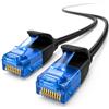 1aTTack.de, 660356 Cat6, Cavo di rete Cat.6, 7,5 m, cavo patch slim, diametro piccolo, molto flessibile, 1000 Mbit/s, 1 pezzo, nero