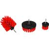 SIXTOL CAR DETAILING DRILL BRUSH 3 MEDIUM | Set di 3 spazzole rotanti medie per trapano | Pulizia auto e superfici dure