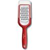 Victorinox, grattugia da cucina grossolana in acciaio inox con supporto in gomma antiscivolo, rossa