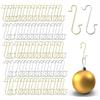 Merryxmas 150 Ganci per Albero di Natale: Oro e Argento, a Forma di S, per Palline e Decorazioni Natalizie