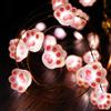 Sunshine smile Paw Fairy Lights 2 m 20 LED Cat Fairy Lights con batteria, per esterni e interni, tenda, mini