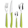 AMEFA - Ménagère 24 couverts de table pour 6 personnes - Eclat - Acier inoxydable 18/0, Finition Brillante - Vert Anis