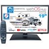 SMART TV 19 POLLICI ELED HDR WEBOS TELECOMANDO MAGICO 12V 230V 24V TRIPLO