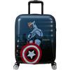 American Tourister Marvel Legends - Valigia Cabina 55x40x20 cm, Valigia Rigida, Trolley Cabina per Ryanair & la Maggior Parte delle Compagnie - Captain America City