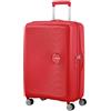 American Tourister Soundbox - Trolley M Espandibile Valigia, 67 cm, 71.5/81 L, Rosso (Coral Red)