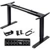 HUANUO Struttura Scrivania Regolabile in Altezza Elettrica a 2 Motori, Telaio a Forma di T in Acciaio di Qualità Automobilistica, Portata 120kg, Max 228 x 80 cm