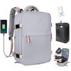 SZLX Zaino Ryanair 40x30x20 Sottovuoto Zaino da Viaggio 40x30x20 Wizzair Bagaglio a Mano Borse da Cabina per Easyjet Donna con Adatto a PC da 14 Pollici, Valigia con Sottovuoto