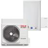 Unical HYBREER 3 KON 24 HP 70 sistema ibrido per riscaldamento/raffrescamento e ACS, completo di caldaia murale a condensazione e pompa di calore aria-acqua 00376940V1