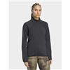 Adidas Womens adidas Giacca Terrex Xperior Climawarm+ Ventknit Fleece - Nero, nero