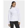 Adidas Womens adidas Felpa Con Cappuccio Ibrida Con Zip Da Â¼ Ultimate365+ Course Control Giacca - Bianco, bianco