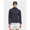 Adidas Womens adidas Felpa Con Cappuccio Ibrida Con Zip Da Â¼ Ultimate365+ Course Control Giacca - Blu, blu