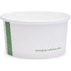 Ciotole asporto in cartoncino - 170ml/6oz serie green stripe - D90