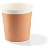 Bicchieri in cartoncino avana 80ml - Water based barrier