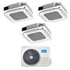 Midea Climatizzatore Midea Trial Split a Cassetta 4 Vie 12+18+18 BTU Inverter R32
