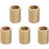 PATIKIL M10 Distanziali in Ottone, 5pz Distanziatore Metallo Ottone 10mm ID x 14mm OD x 20mm L Distanziali in Ottone Distanziatore a Vite per 3/8 Pollice o M10 Vite
