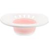 SKISUNO Vasca da Bagno per Bidet Portatile Pieghevole in Plastica Rosa, Bagno di Vapore Manuale per Donne Incinte e Post-partum, Accessorio Salvaspazio per Uso Domestico da Viaggio