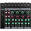 No 2X(-LQ04 Mixer A 4 Canali Amplificatore per Cuffie A 4 Canali Mixer Sche6429