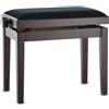 GEWA Pianoforte - Panca Per Piano Deluxe - Palissandro Satinato - Sedile Nero