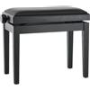 GEWA Pianoforte - Panca Per Piano Deluxe Vinyl - Nero Satinato - Sedile Nero