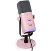 FIFINE USB Gaming Microfono Dinamico per PC PS4 PS5 XLR Micrófono Streaming per Rosa