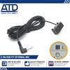 Audio Tech Direct Microfono Esterno 3,5mm TRS Per VW Audi Seat Skoda Lampadario MIC-88007 Nero