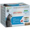 Almo nature cat hfc natural light meal tonno dell'atlantico 4x50gr