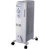 Zephir RADIATORE OLIO / TERMOSIFONE PORTATILE ZEPHIR ZRA1516 7 ELEMENTI 1500 W BIANCO