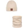 ANDER Set Cappello e Scaldacollo Bambino, 2 Pezzi Unisex SMILE