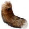 Wedhapy Portachiavi Coda Di Pelliccia Coda Di Volpe 15,75 inch Coda Di Animale Coda Di Pelliccia Sintetica Shaggy Coda Di Volpe Realistica Portachiavi Decorativo Coda Di Therian per Borsa Zaino Cosplay Style3