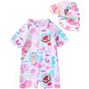 DivingBirds Costume da bagno intero per bambini, protezione UV, protezione dai raggi UV, costume da bagno per bambine e ragazzi, 3 mesi-4 anni