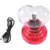 SODIAL Palla al Plasma A Forma di Cuore con Luce da 4 Pollici Attivata al Tocco, R7250