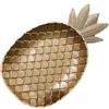 SODIAL Vassoio Nordico A Forma di Ananas Dorato Vassoio da Portata Pall4764