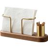 SODIAL Porta Fazzoletti In Legno, Scatola per Fazzoletti da Tavola, Porta Tovaglio2143