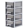 SODIAL 2X(Organizer per Cassetti In Plastica con 5 Cassetti D4T3)2078