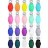 SODIAL 100 Pcs ABS Vintage Rhombus Motel Key Tags Bulk 20 Colori Y3T23726