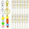 SODIAL 20 Pezzi con Perline - DIY con Perline Dorate e Arg5834