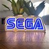 INSEGNA LUMINOSA LED A BATTERIE \ SEGA GAMES NINTENDO ATARI SONY \ TARGA DA BAR