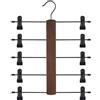 SODIAL Organizer per Pantaloni A 5 Livelli, Rotante A 360°, Altezza Regolabile. Y2O3
